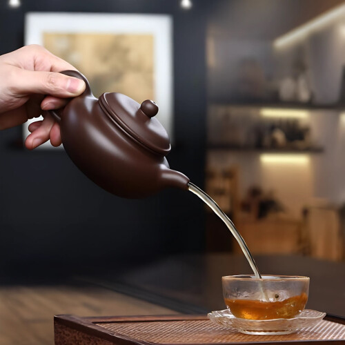 Χειροποίητη τσαγιέρα Yixing Zisha, 640ml, Κομψός Αρχαίος Σχεδιασμός, Άνετη Λαβή – Συμβατή 1
