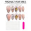 (M) Eco-Friendly Almond Resin Nail Extensions - Odorless 3