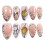 (M) Eco-Friendly Almond Resin Nail Extensions - Odorless 6