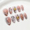 (M) Eco-Friendly Almond Resin Nail Extensions - Odorless 7