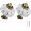 Ivory & Blue Pumpkin Knobs 12 Pack Ceramic Cabinet Knobs Vintage Drawer Pulls - Antique Dresser Pulls with Screws - Blue Flower 1