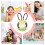 Easter door wreath spring bunny festive decoration 6