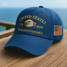 250th Anniversary Commemorative Cap Patriotic Embroidered Baseball Cap USA Commemorative Hat Unisex American Independence Day Hat