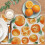 Rustic Linen Fruit Placemats 12x18 inch 4 pcs 4