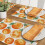 Rustic Linen Fruit Placemats 12x18 inch 4 pcs 5