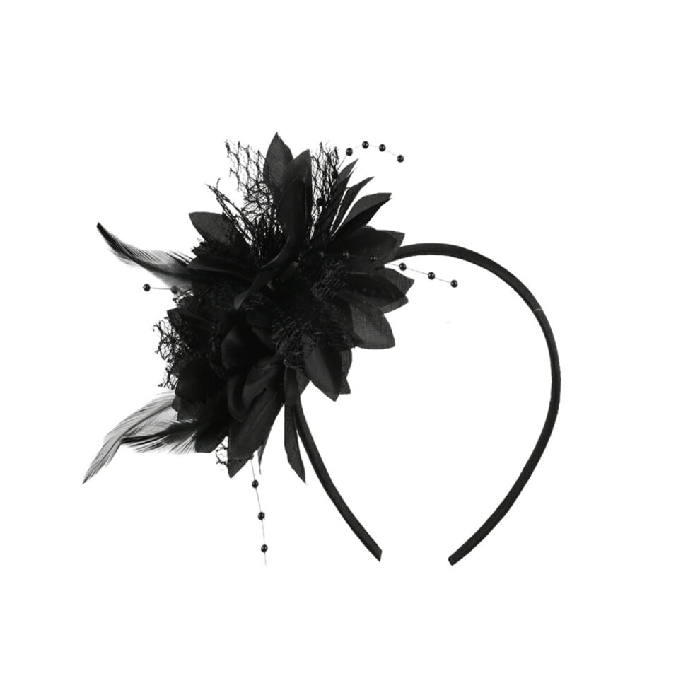 Unisex Colorful Flower Hairband Festival Props Hairhoop For Women Girl With Flower Design For Mardi Gras Theme Event