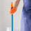 2 Pcs Broom Handle Threaded End Pole Adapter for Mop Orange 4