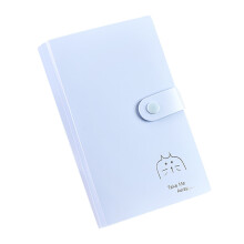 Business Card Organizer Business Card Holder Book, Portable Business Card Binder File Sleeve Storage, Business Card Holders,120 Cards, Cat