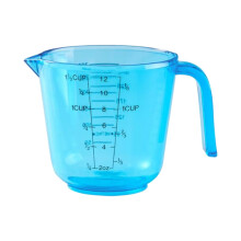 Plastic Measuring Cups with Handles, 300ml Clear Liquid Measuring Cup, Microwave Safe for Baking & Cooking