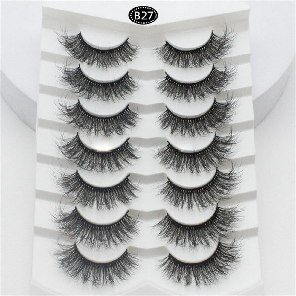Eyelashes False Eyelashes Lashes 5 Pairs Soft Volume Eyelashes Packs for Dramatic