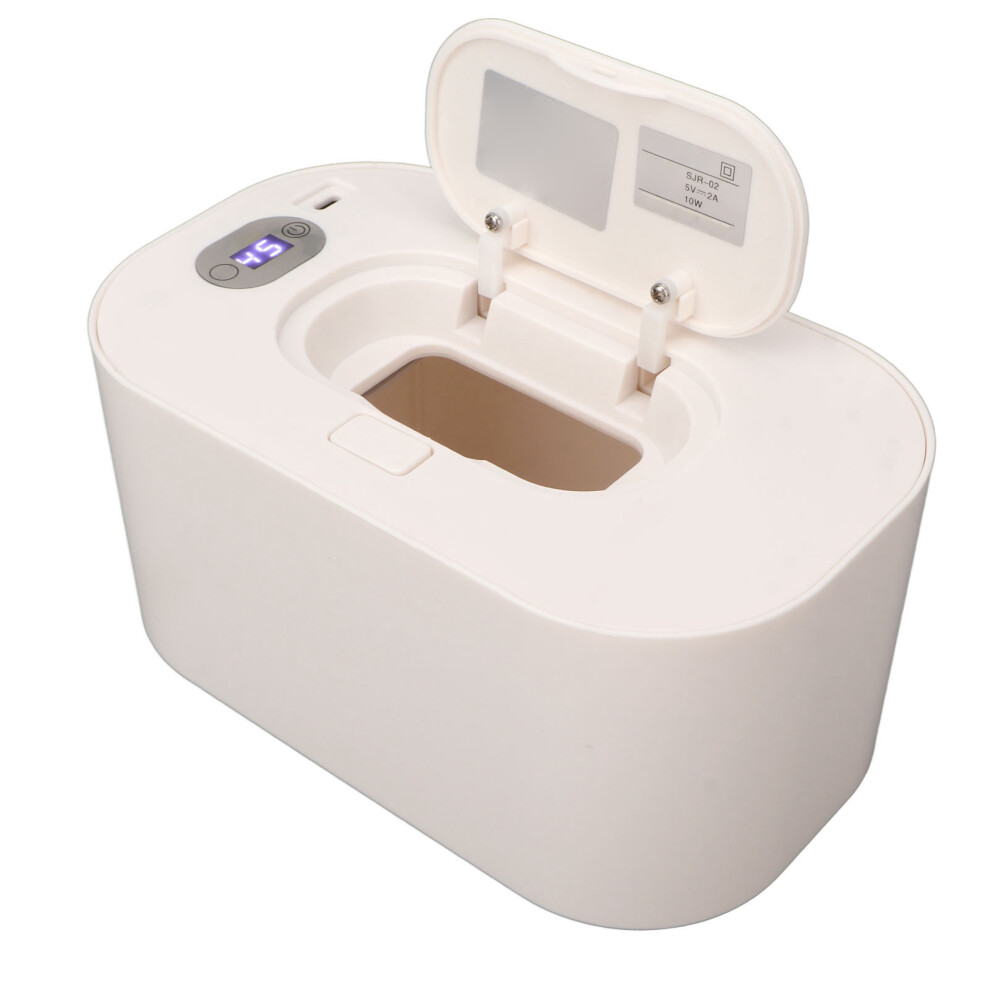 Large Capacity Wet Wipe Warmer with LED Screen Portable PP Material