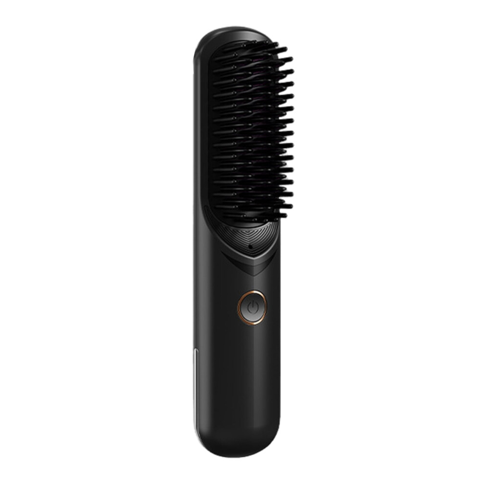 Cordless Hair Straightener Brush â 3-Temp Adjustable, Fast Heating Negative Ion Hot Brush & Detangling Comb