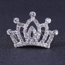 Korean Kids Tiara Comb - Shiny Crown Hairpin
