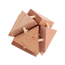 Wooden Puzzle Set Mortise Tenon Kongming Lock 1 Piece