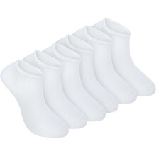 Bulusorganic Ankle Socks - 100% Organic Cotton Sneaker Socks, Invisible Low Cut, 6-Pack for Women & Men
