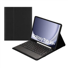 Touch Keyboard Case for Samsung Galaxy Tab A9 Plus 11" 2023 (SM-X210/X216/X218), Pencil Holder, Magnetically Detachable Bluetooth