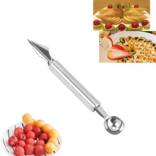 Double-Headed Fruit Digger & Carving Spoon – for Cold Dishes, Ice Scooping, Peeling – Compatible with Kitchen Use