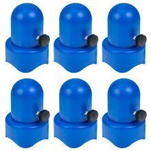6Sets Trampoline Enclosure Pole Caps Plastic Parts for Secure Net Attachment