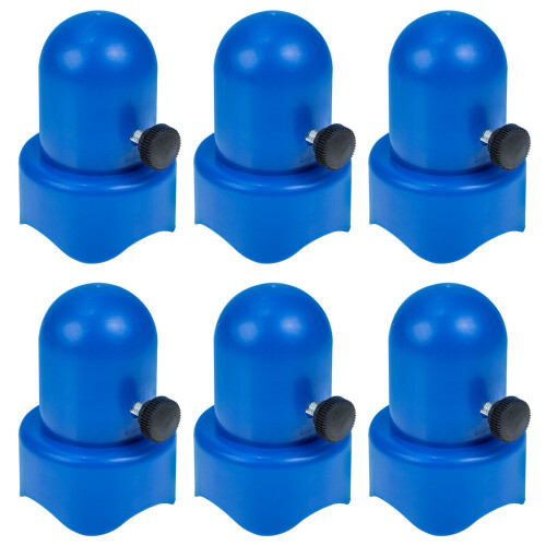 6Sets Trampoline Enclosure Pole Caps Plastic Parts for Secure Net Attachment