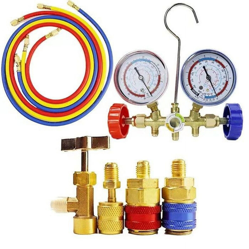 Advanced Hvac Manifold Gauge Kit For R410a R32 R404a R134a Reliable And Precise 9341593706346