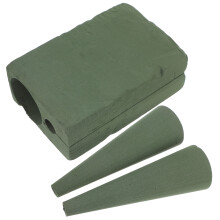 Green floral foam tree cones for flower arrangements 2 pcs