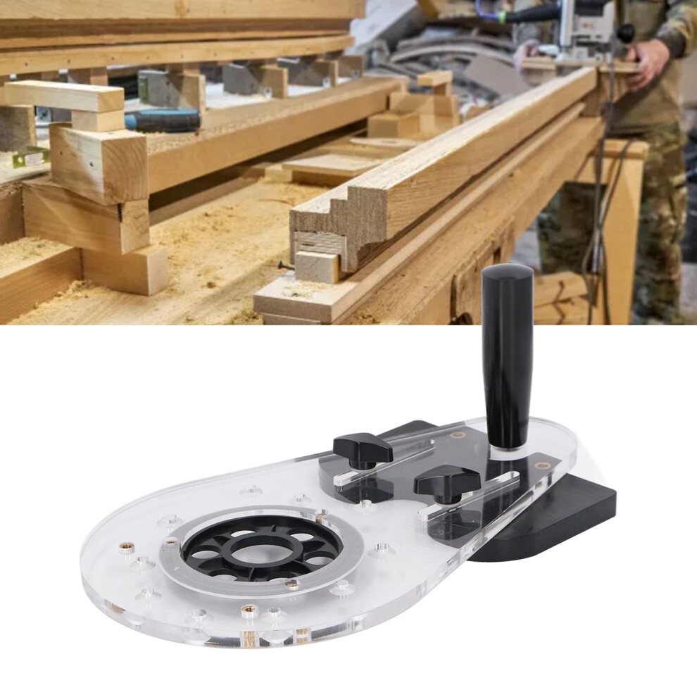 Universal Acrylic Abs Router Base Set For Milling & Carving, 9.5Mm Thickness 3501387642274