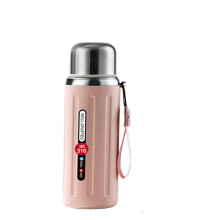 Unique Stainless Steel Insulated Bottle with Cup Cold and Cold Beverages Container Vacuum Flasks for Backpacks Sport
