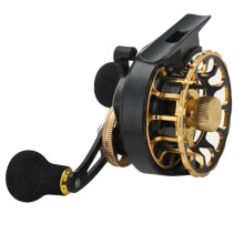 Left/Right Hand Ice Fishing Reel 3.6:1 Gear Ratio, 6+1 Ball Bearings, Metal Ice Fishing Reel Accessories, FN60-2 Right Hand Compatible