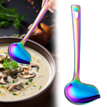 Heavy Duty Sauce Ladle with Spout, Stainless Steel, Mirror Polish, Dishwasher Safe – 1 Pc, 8.66x3.31"