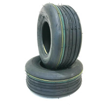 Two 13x5.00-6 13/500-6 Smooth Rib 4 Ply Lawn Mower Garden Tractor Tires