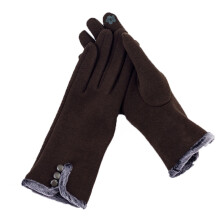 Three-Open Winter Gloves - Women's Velvet Thermal Design for Cycling & Touchscreen Use