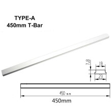 Aluminum Alloy T-Tracks Slot Miter Track Jig, Woodworking Miter Track Miter Bar Slider, Table Saw Gauge Rod T Slider, Adjustable, 450mm Type A