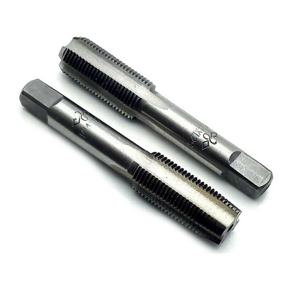 2Pcs Hss 14Mm X 1.25 Metric Taper & Plug Tap Right Hand Thread M14 X 1.25Mm 9362892496127