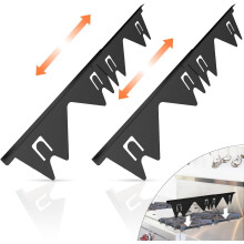 Stainless Steel Stove Gap Covers (2PCS), Adjustable 13.8"-27.5", Heat Resistant, Easy Clean, Compatible with Most Ranges