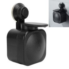 Dispensador de pared con ventosa negro 3.0kg