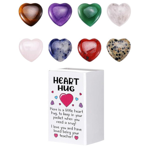Valentine's Day Card with Heart-Shaped Crystals 1 pc