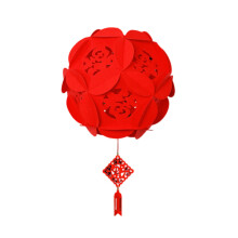 Farmhouse Wreath Chinese New Year Red For Chinese Spring Festival Wedding Festival Restaurant Decoration, Household Pendant