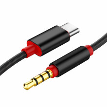 Type-C to 3.5mm Aux Cable 3.3Ft Type C Adapter to 3.5mm Headphone Stereo Cord Car AUX Car Audio Headset Cable for Car Stereo, Headphones, Smartphones