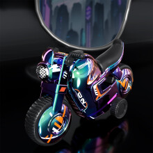 Pull-Back Plastic Motorcycle Toy, Alloy & ABS, No Batteries, Portable Mini Collectible & Desktop Decor
