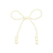 Pearl Bow Christmas Ornament, Tree Topper & Pendant Decor – Compatible with Xmas, Wedding, Bridal Shower, Birthday & Home