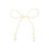 Pearl Bow Christmas Ornament, White Bowknot Tree Topper, 6 1