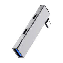 4 in 1 USB C Hubs with USB C,USB Port Adapter Type C to 2Type C+USB Adapter USB Hubs Adapter USB Splitter USB Expander