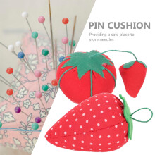 Small Sewing Pin Holder Red Strawberry Shaped Practical Design for Family and Friends