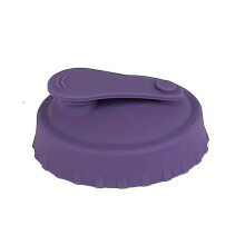 Purple Leak-Proof Silicone Can Lid – Soft, Sealing, Compatible with Standard Soda/Beer/Juice Cans