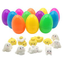 Easter Eggs with Toys 12pcs Filled Easter Eggs Cute Colorful Fillable Eggs Easter Basket Stuffers and Gifts Party Supplies Decor Easter Gift