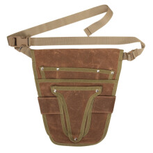 Clearance Garden Tool Belt Tool Waist Pouch Heavy Duty Waxed Canvas Adjustable DIY Utility Belt Apron Garden Waist Belt for Florists