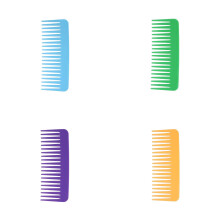 4PCS Wide Tooth Comb, Travel Pocket Hair Comb for Curly/Wavy/Wet/Dry Hair, Portable 6" Shower & Beard Styling Comb, Compatible with All Hair Types