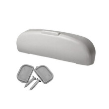 Practical Car Sunglass Storage Case Grey Plastic 1Pcs 8.5x2.4x1.2In