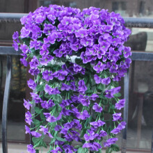 85 cm-es mű selyem orchidea csokor lila színben