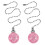 OUNONA 2 Pcs Pull Chain for Ceiling Fans Decorative Chandelier Pink 1